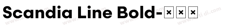 Scandia Line Bold字体转换